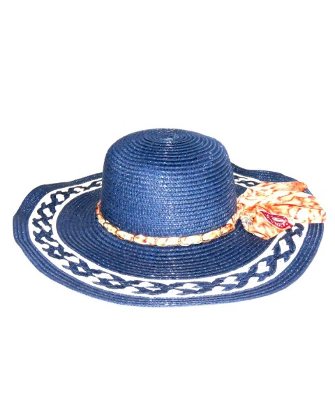 Women's hat with chain and...