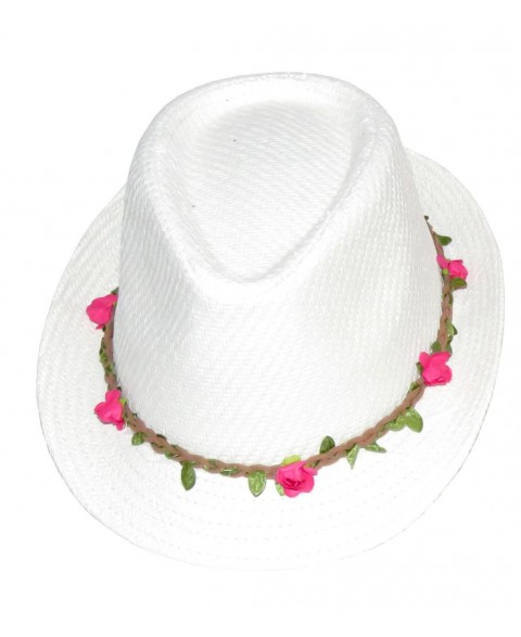 Children's hat with flowers