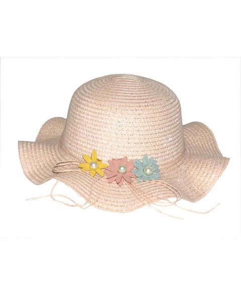 Children's hat with flowers