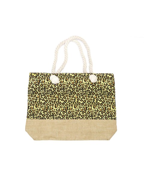 Leopard beach bag