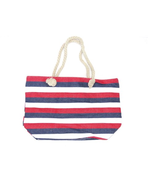Colorful striped beach bag