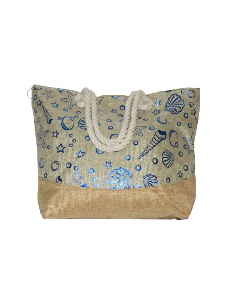 Beach bag with shells