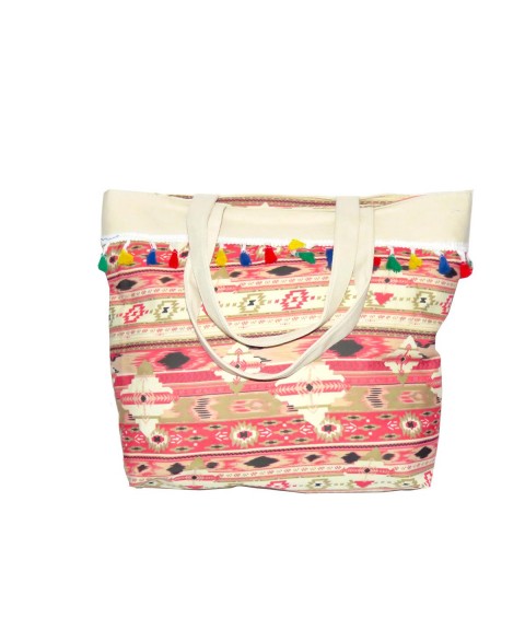 Beach bag with fringes