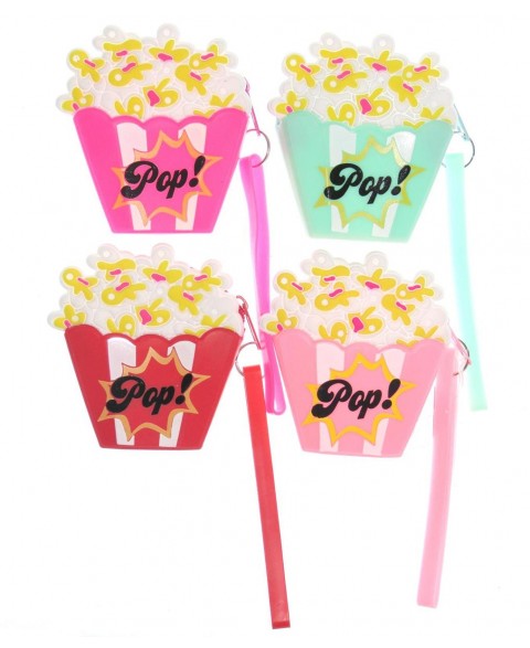 Popcorn wallet keychain mix...