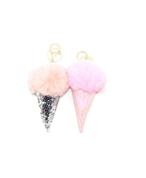 Ice cream tassel keychain...