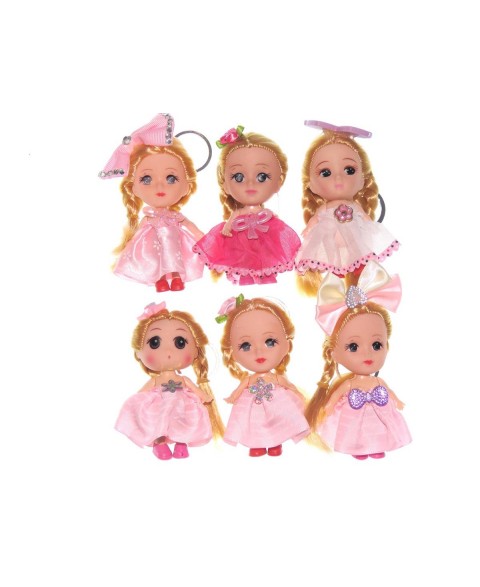 Doll keychain small mix colors