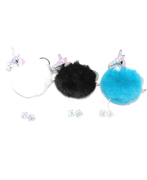 Unicorn tassel keychain mix...