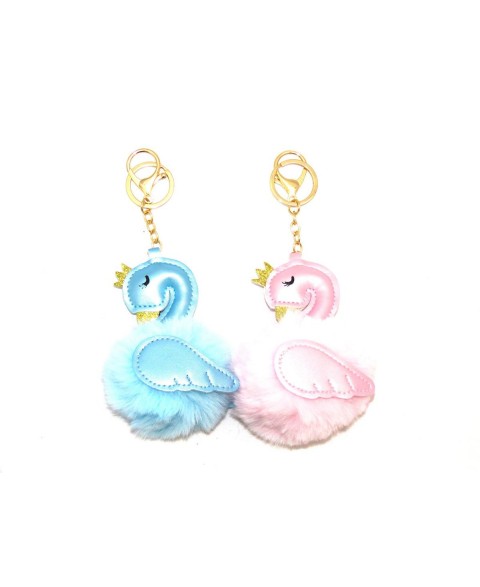 Swan tassel keychain mix...