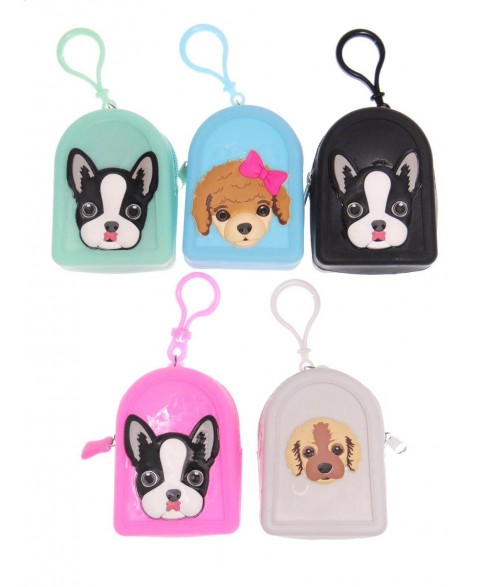 Keychain rubber bag with...
