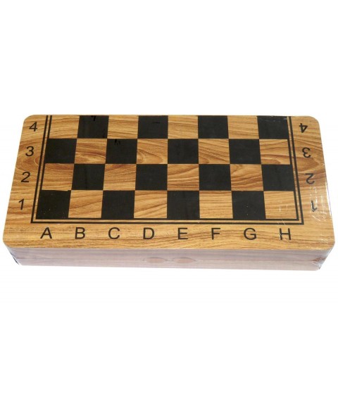 Chess and backgammon wooden...
