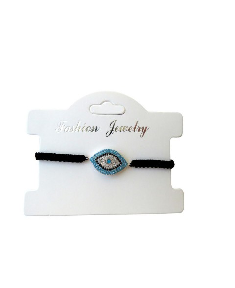 Macrame eye bracelet