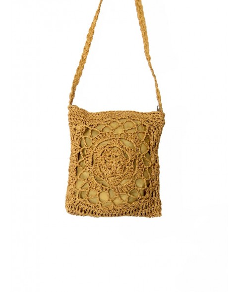 Women's knitted rayon bag
