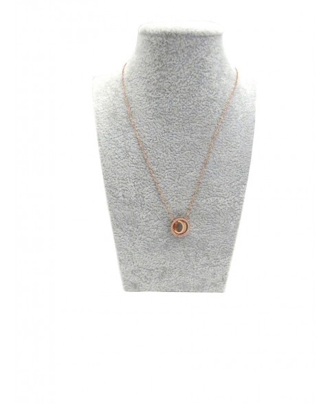 Women's necklace with 2 rings