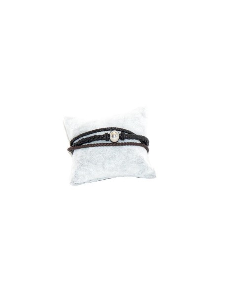 Men's bracelet with steel...