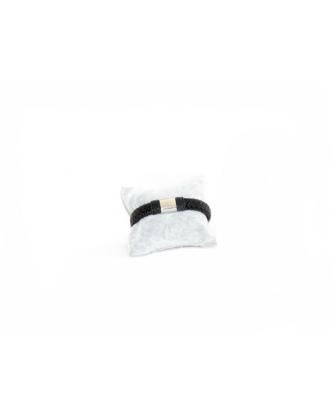 Men's bracelet with steel...
