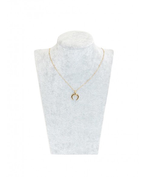 Women's necklace with crescent