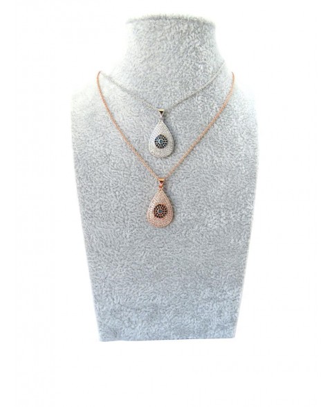 Women's tear necklace with...