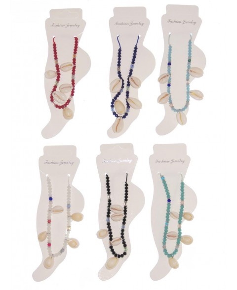 Foot bracelet with shells...