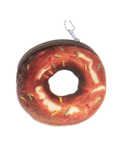 Donut wallet keychain